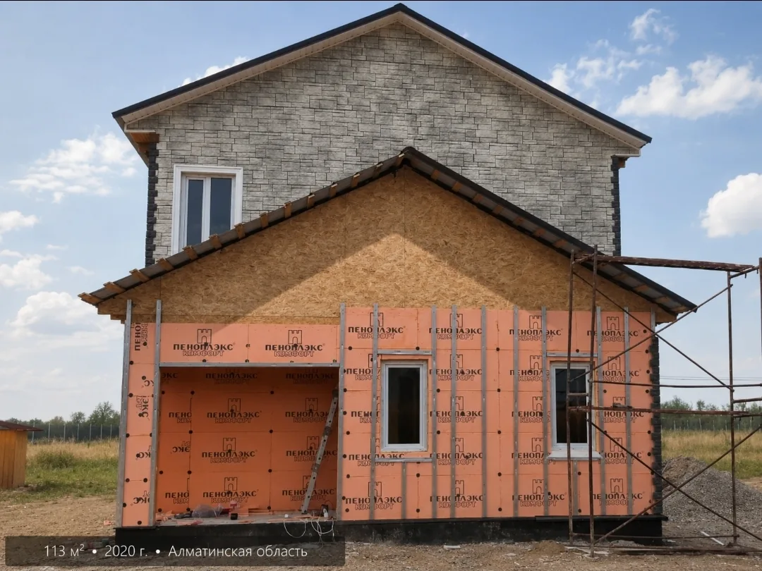 Дом из СИП-панелей 113 м², Алматинская область, 2020