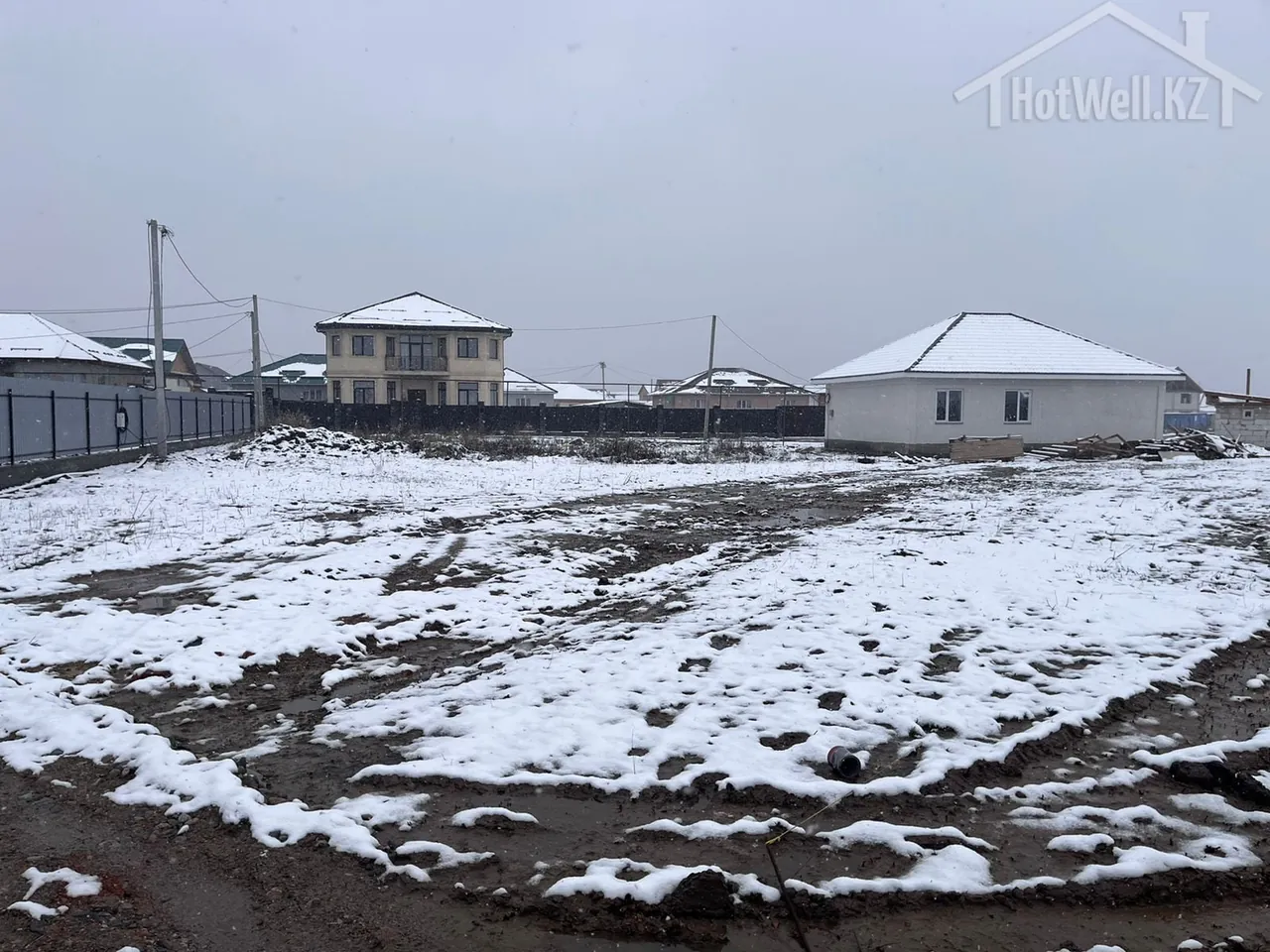 Участок под строительство дома «О-172» ранней весной, до начала работ