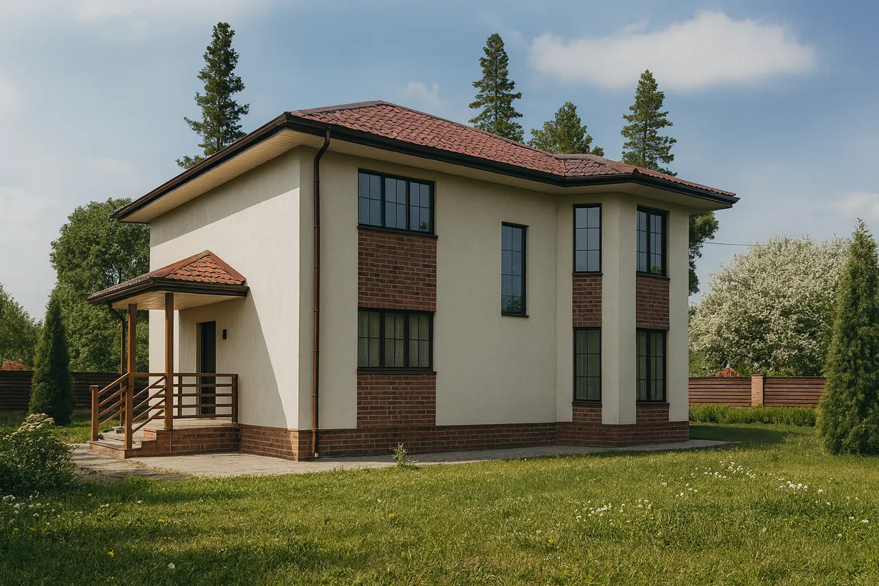 Двухэтажный дом из СИП-панелей «Ё-230» 230 м², HotWell.kz