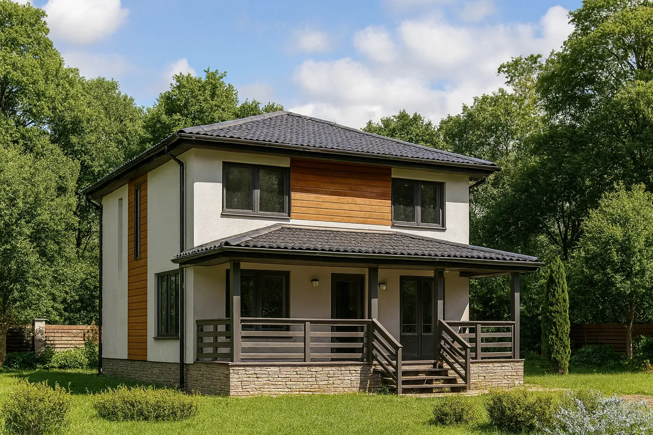 Двухэтажный дом из СИП-панелей «Р-180» 180 м², HotWell.kz